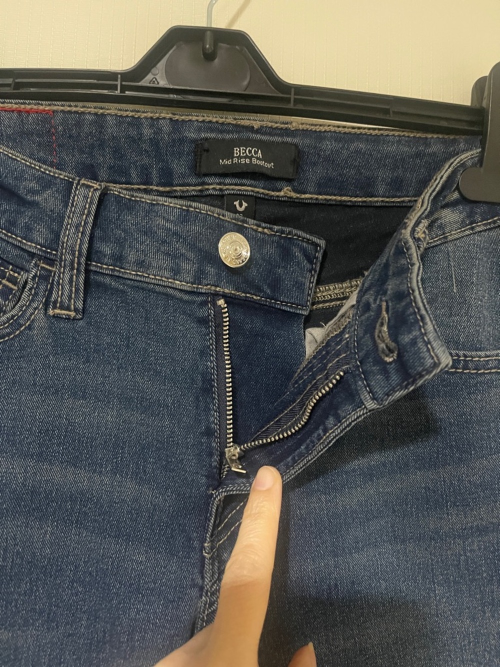NWT True Religion Becca Women’s Indigo Bootcut Jeans Size 27 - Picture 5 of 14